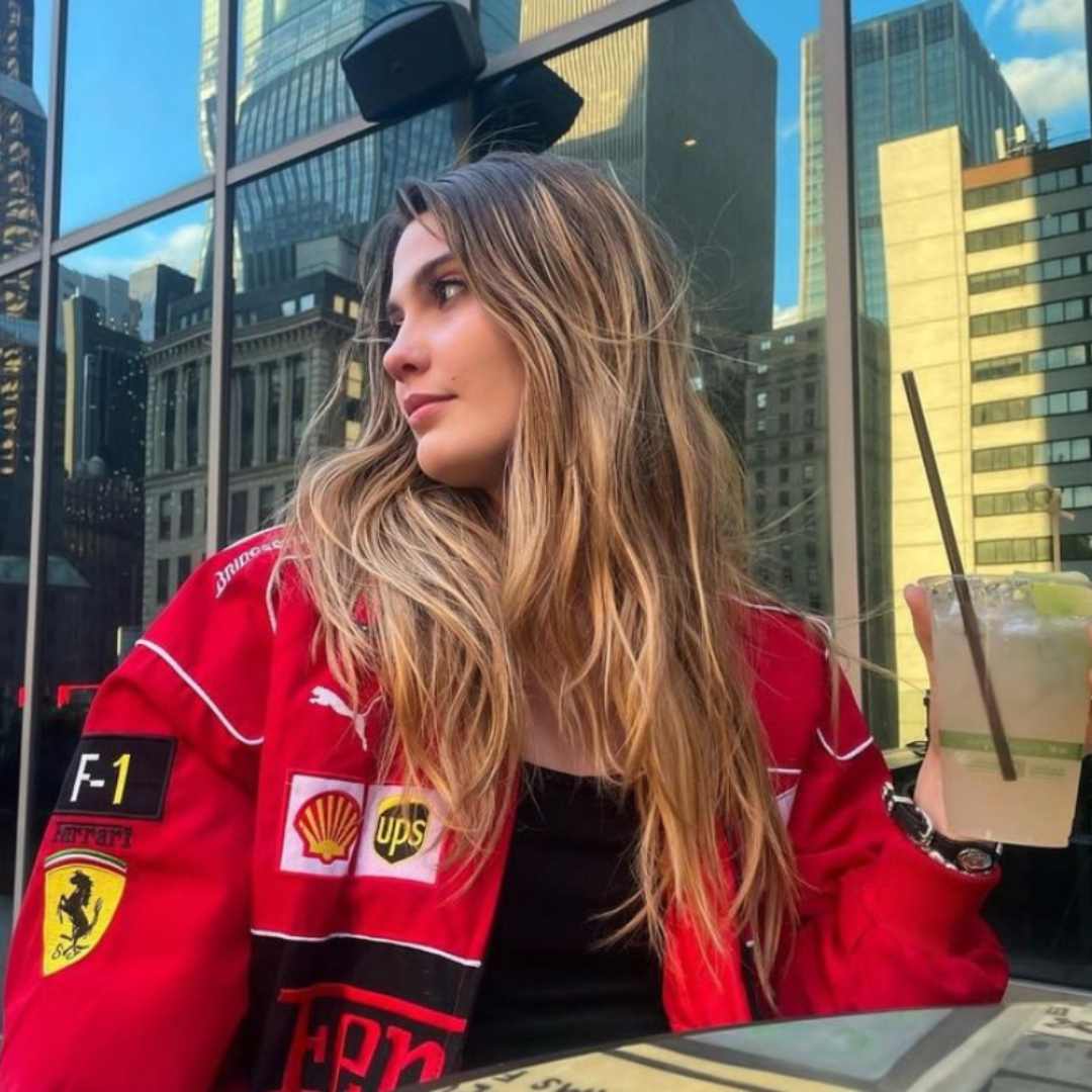 Vintage Ferrari Bomber | Wit