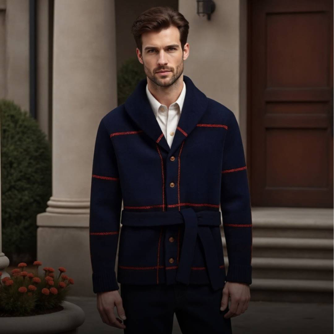 HENRI | Sweaterjas met riem