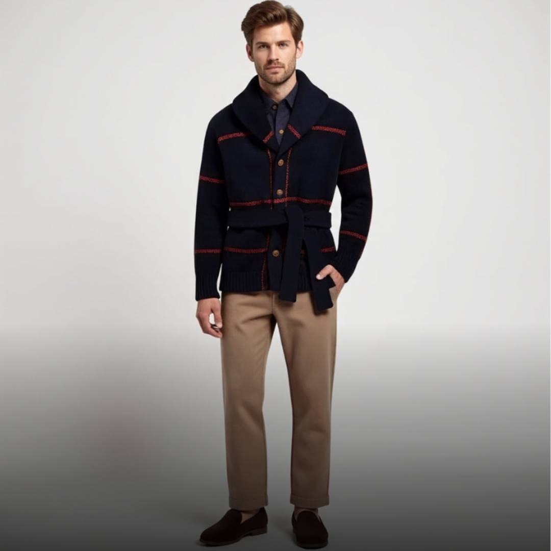 HENRI | Sweaterjas met riem