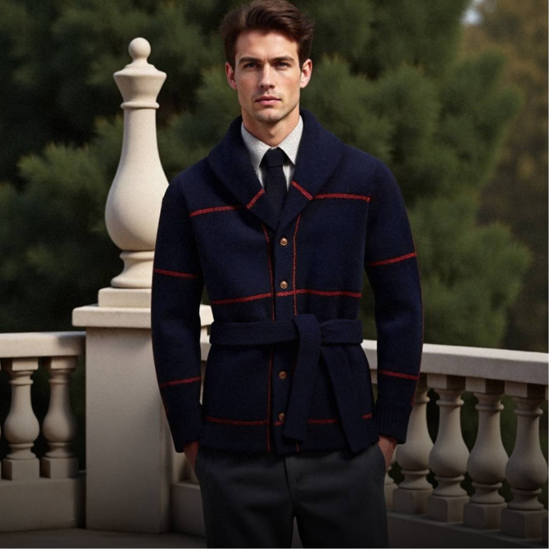 HENRI | Sweaterjas met riem
