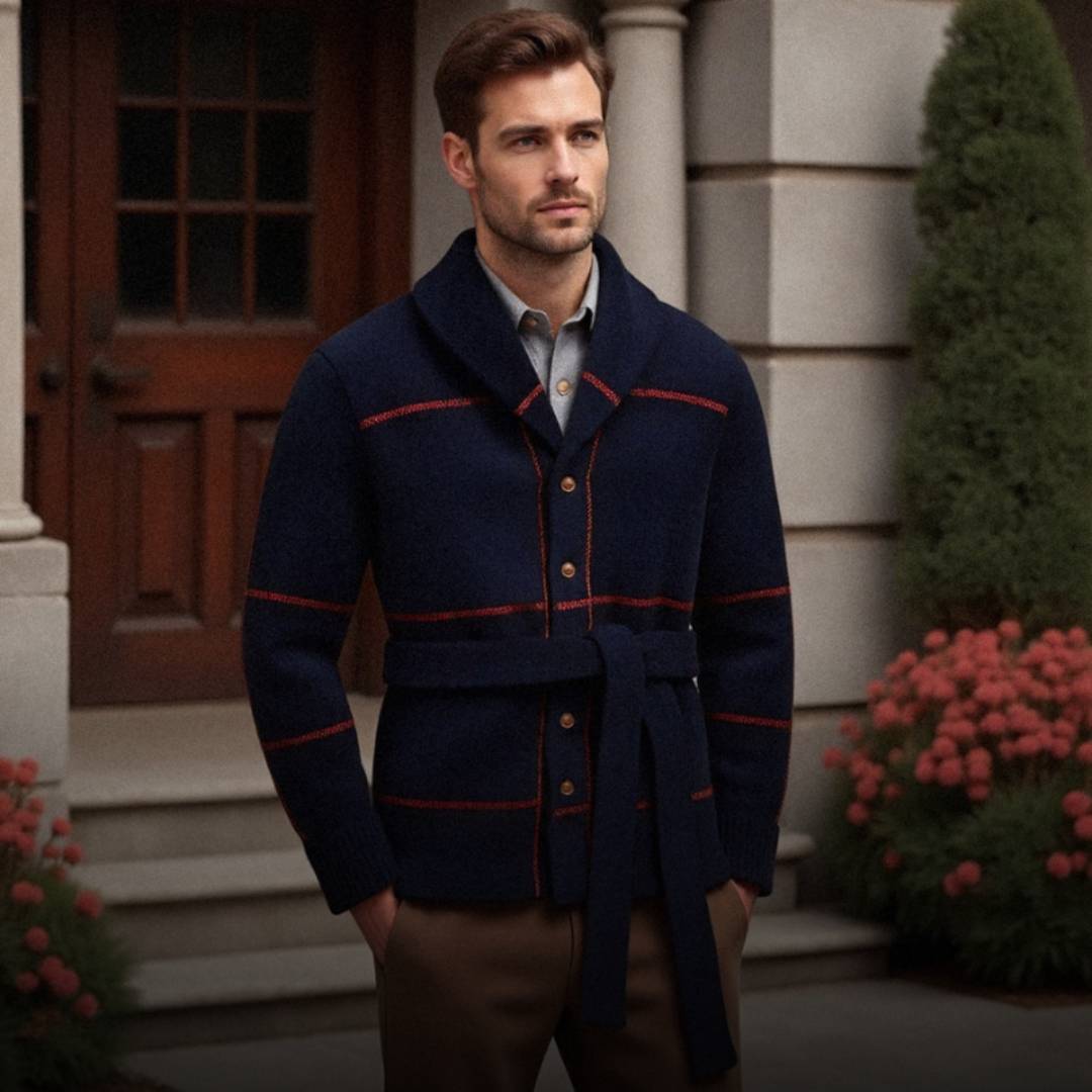 HENRI | Sweaterjas met riem