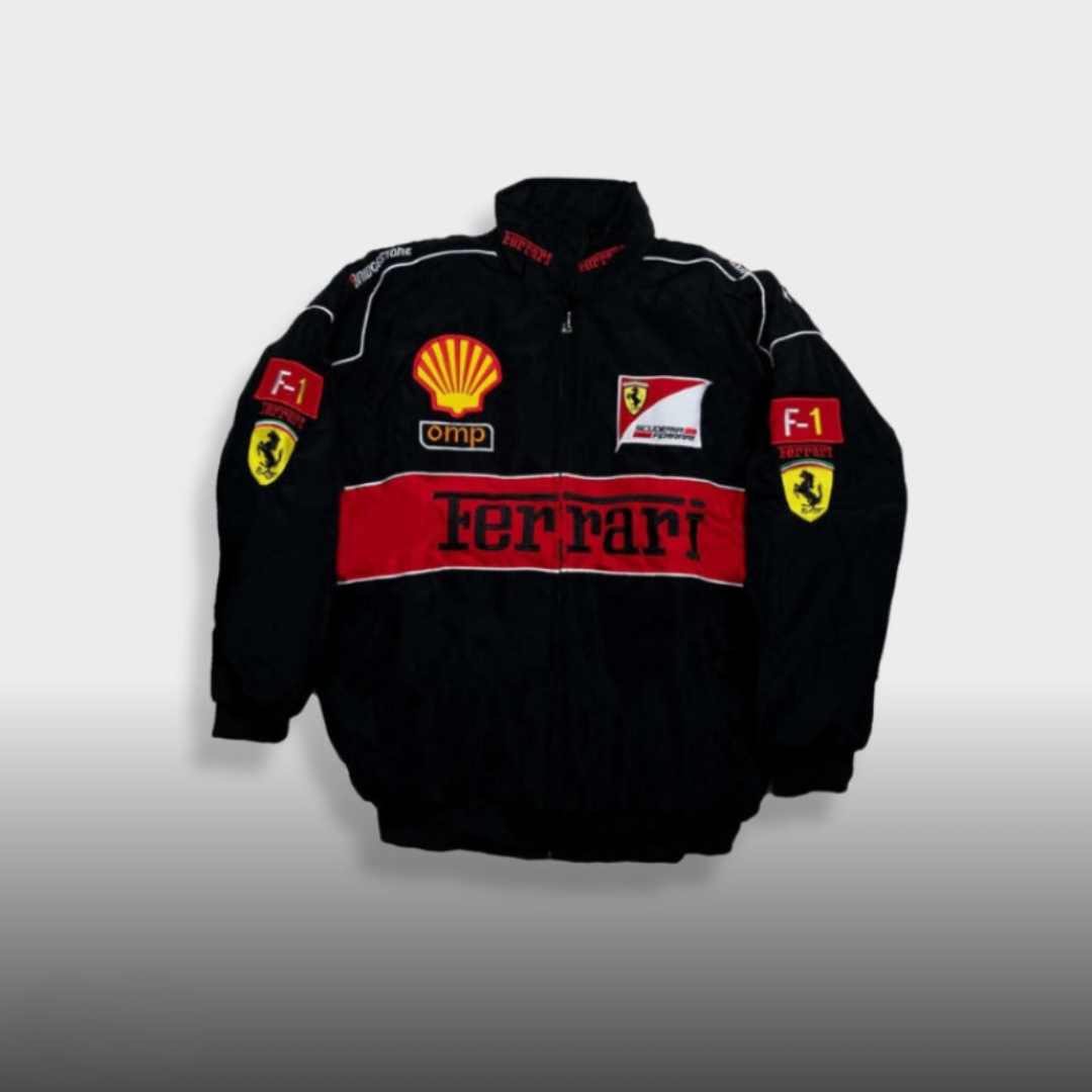 Vintage Ferrari Bomber | Wit