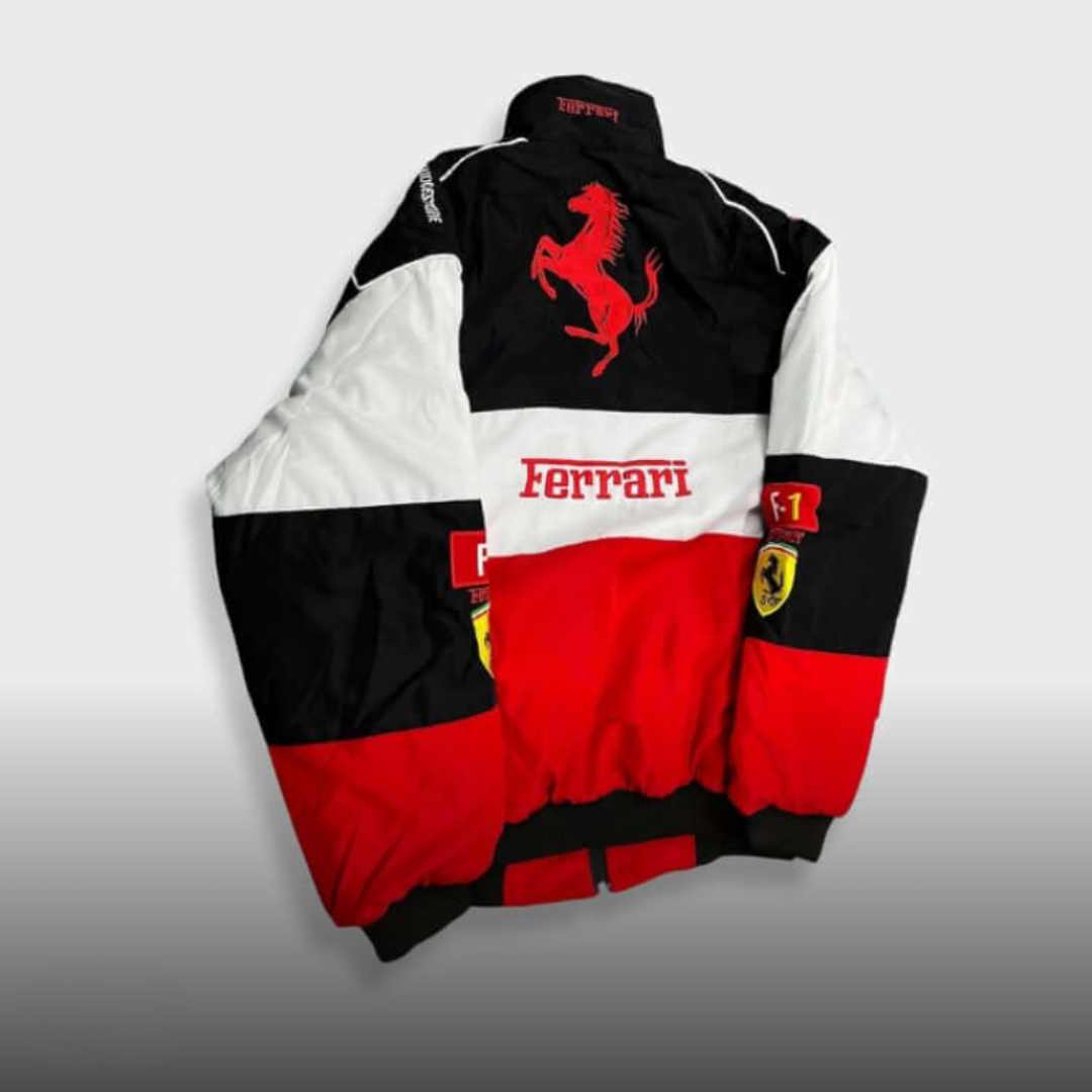 Vintage Ferrari Bomber | Wit